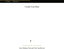 Tablet Screenshot of crueltyfreebuty.com